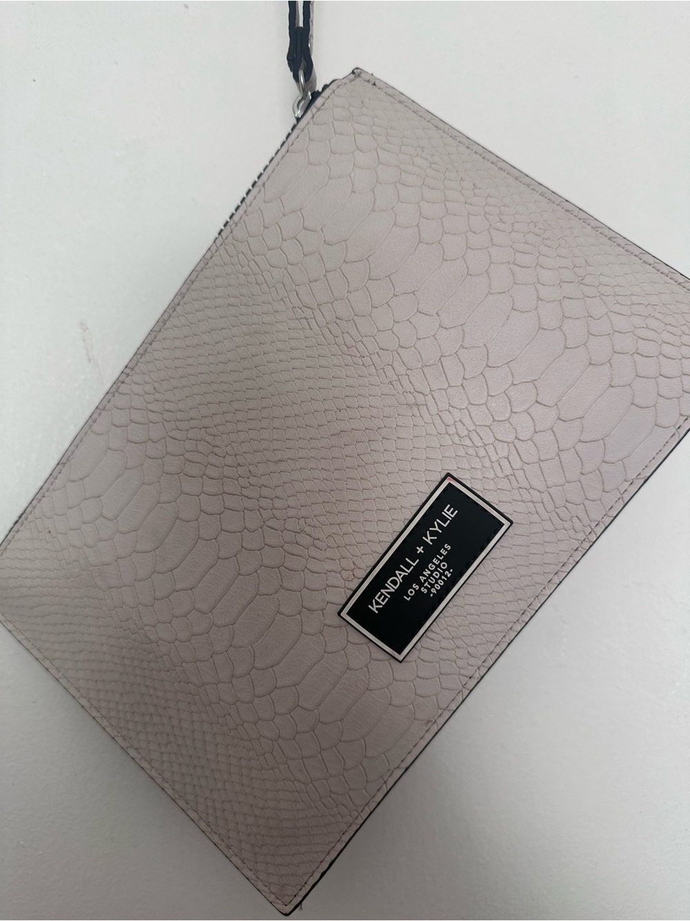 Kendall & Kylie Blush Textured Wristlet Clutch